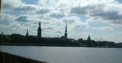 Silhouette von Riga